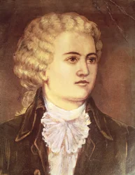 Wolfgang Amadeus Mozart (1756-91) lors de son séjour à Prague en 1787